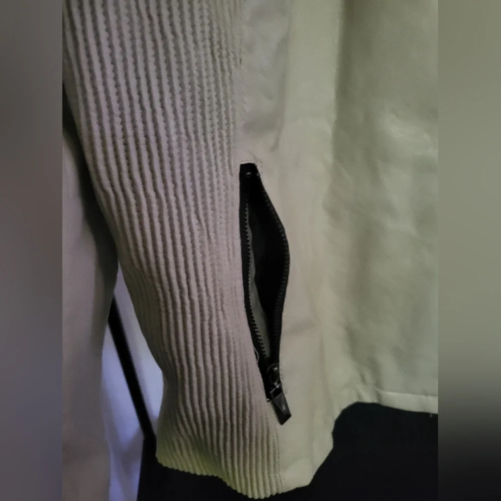 THERAPY Beige Jacket Winter Faux Leather Lined Comfy 2x Plus - Picture 4 of 14